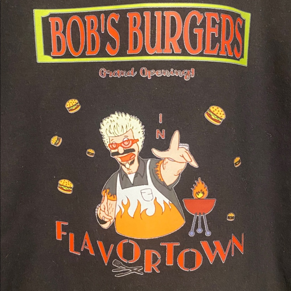 BOB BELCHER as GUY FIERI IN FLAVORTOWN spoof tee - Picture 2 of 4